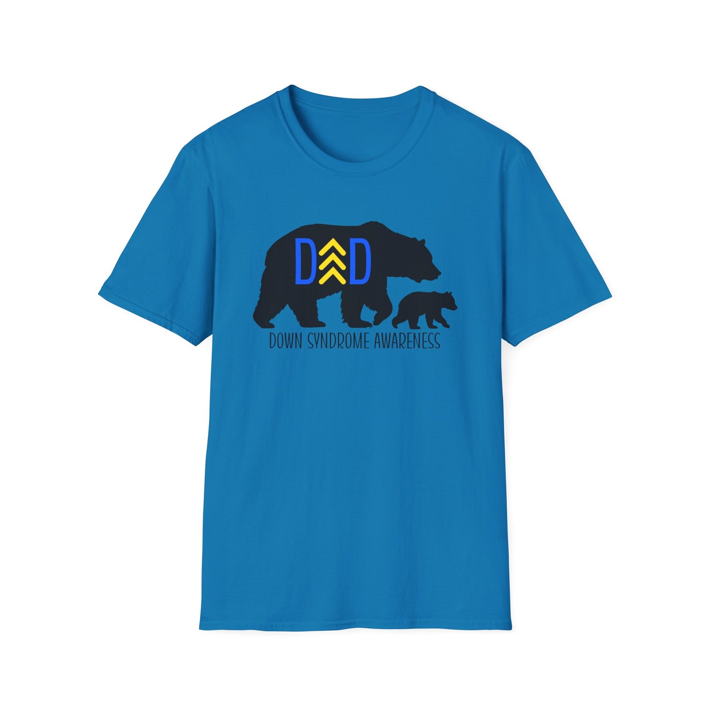 Down Syndrome Dad Bear – Unisex Softstyle T-Shirt