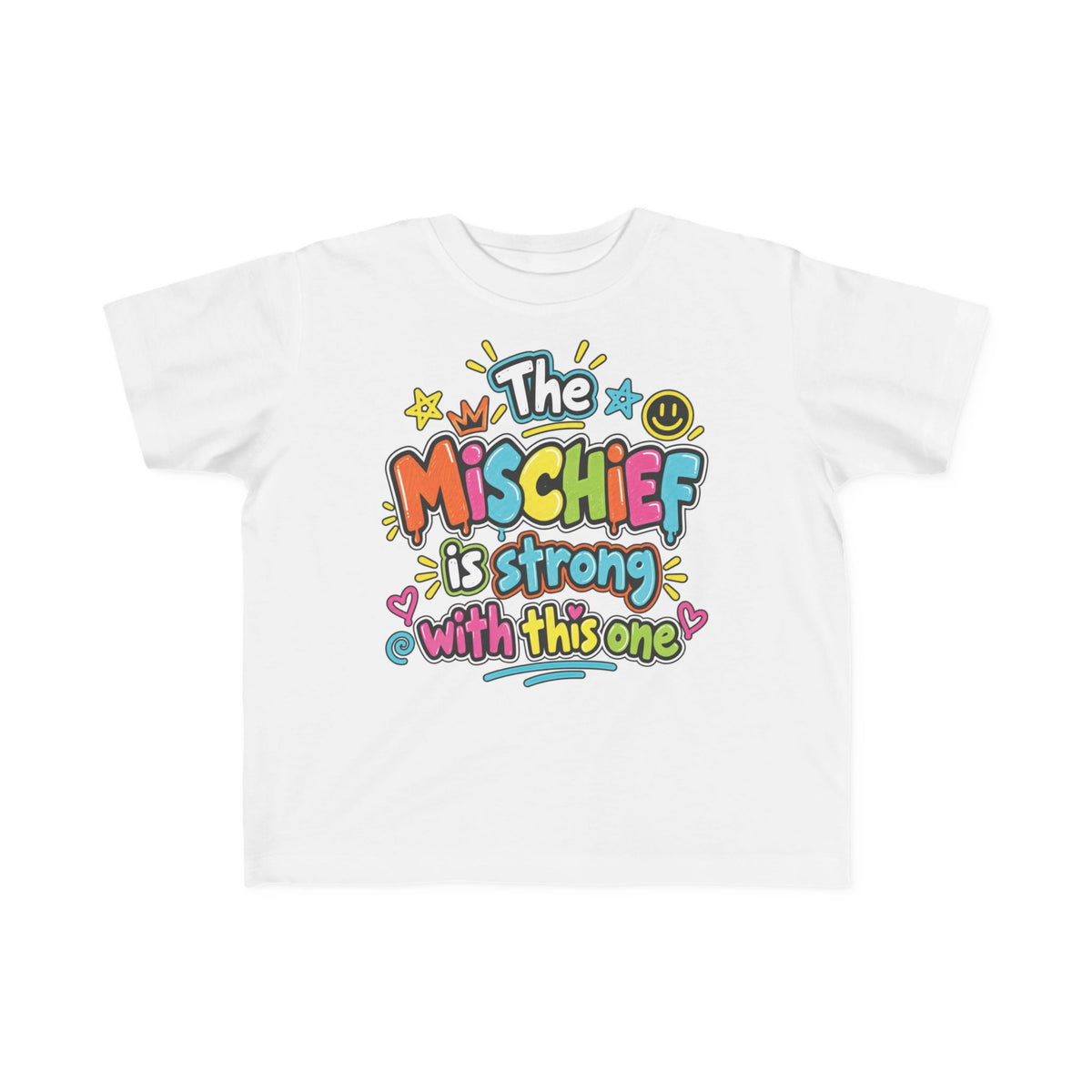 The Mischief Is Strong With This One Toddler Tee – Graffiti Kids Shirt