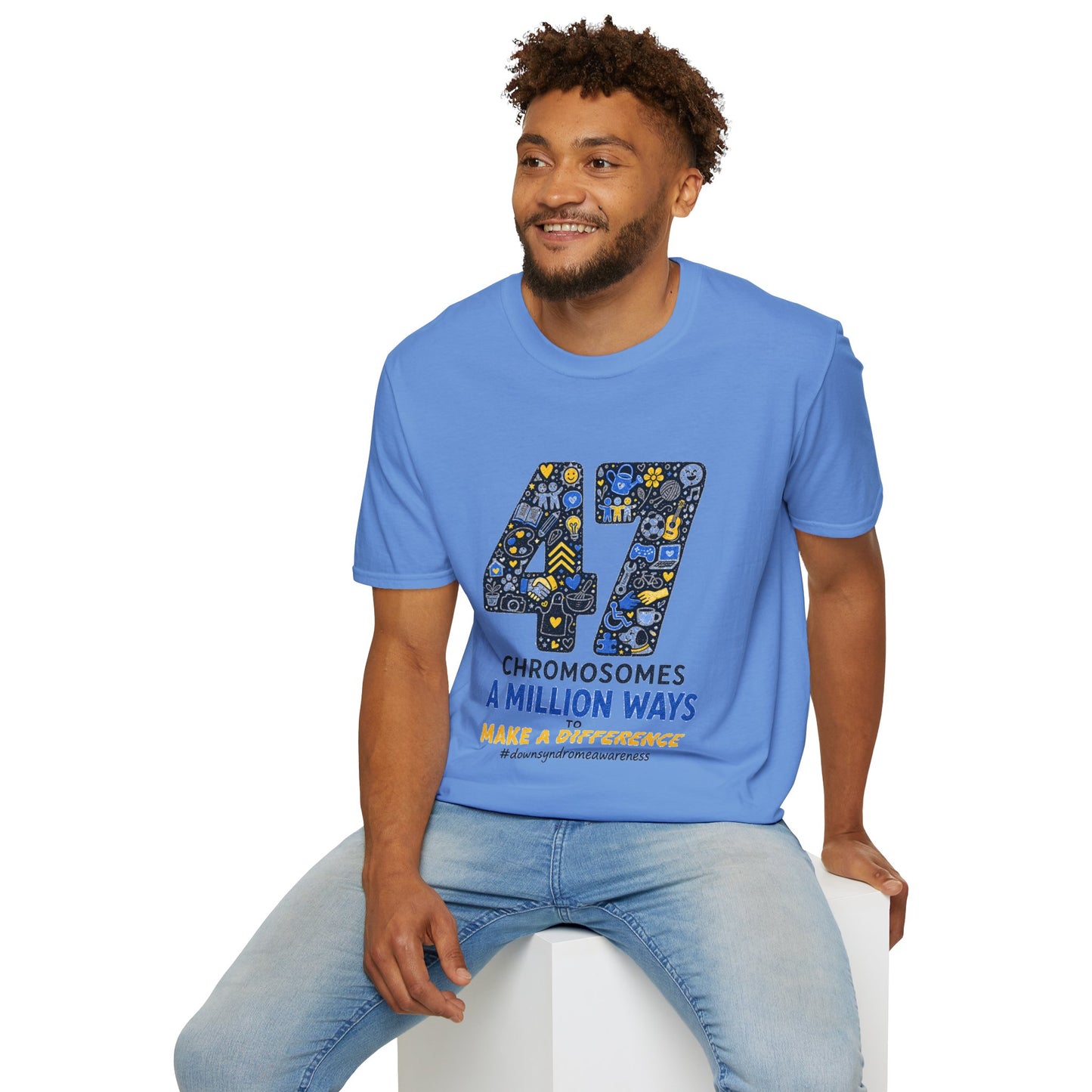Down Syndrome Awareness Shirt – 47 Chromosomes, A Million Ways Tee