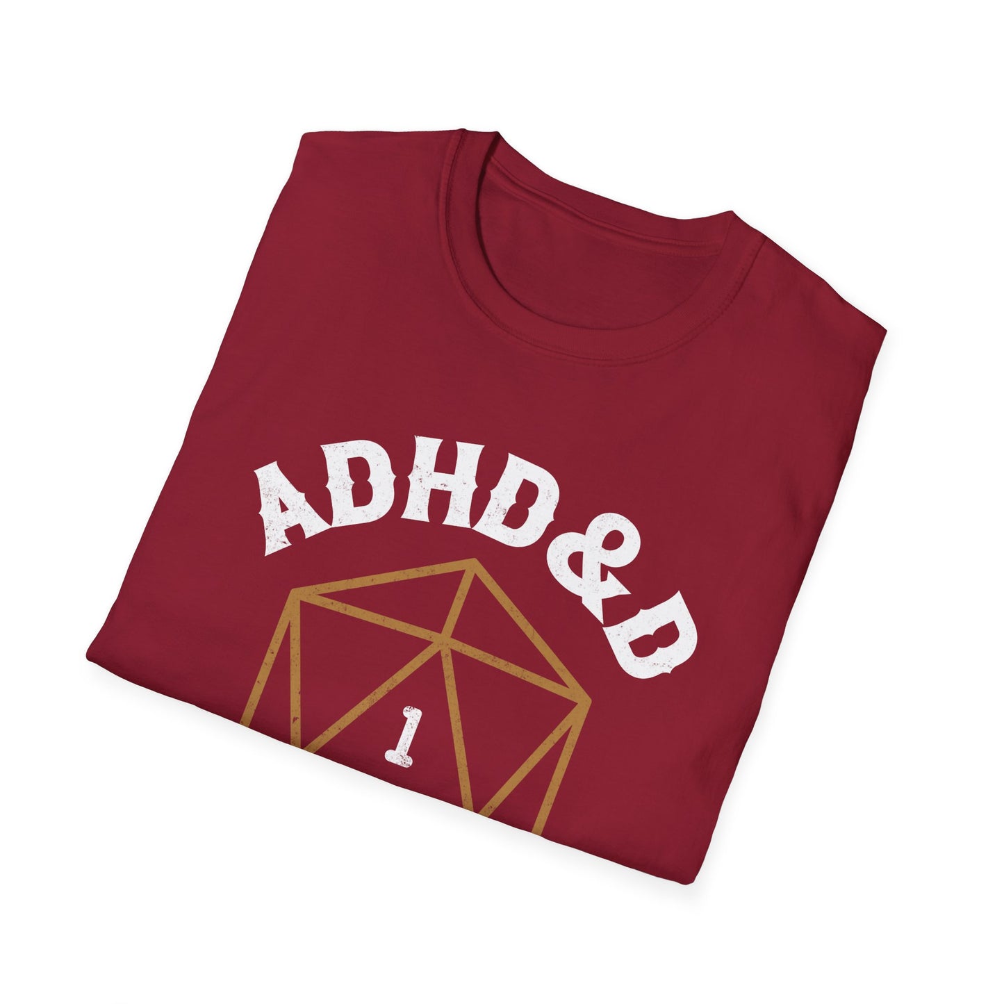 ADHD&D "Roll for Concentration" T-Shirt – Funny Gamer ADHD Awareness Tee