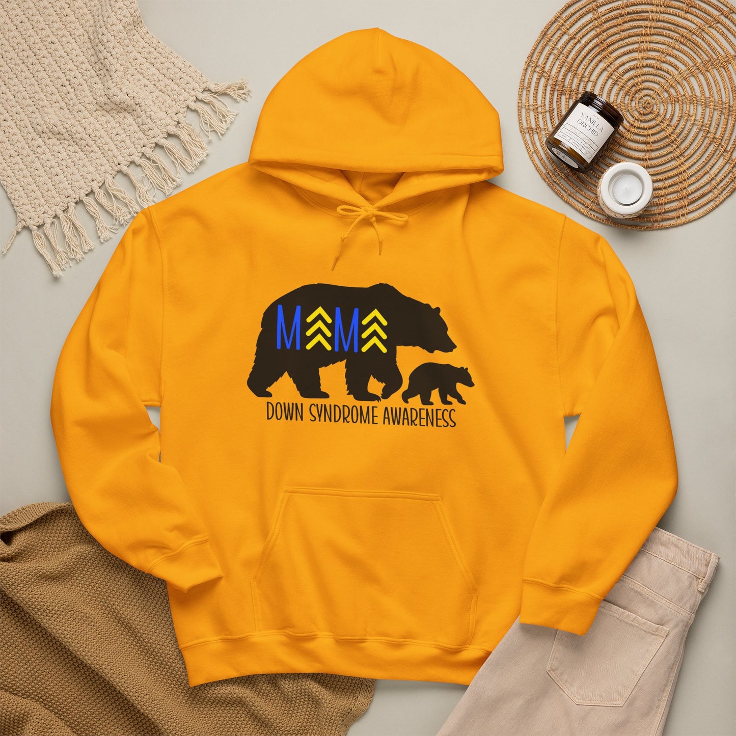 Mama Bear and Baby - Down Syndrome Awareness Hoodie