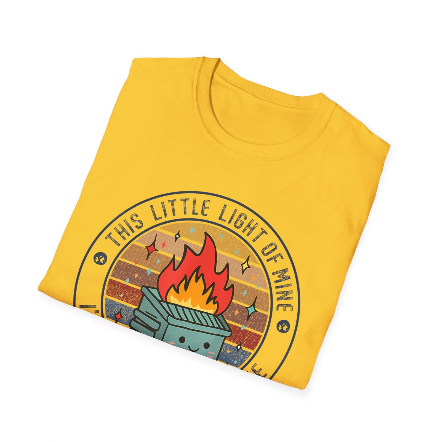 Funny Dumpster Fire T-Shirt — “This Little Light of Mine, I’m Gonna Let It Shine”