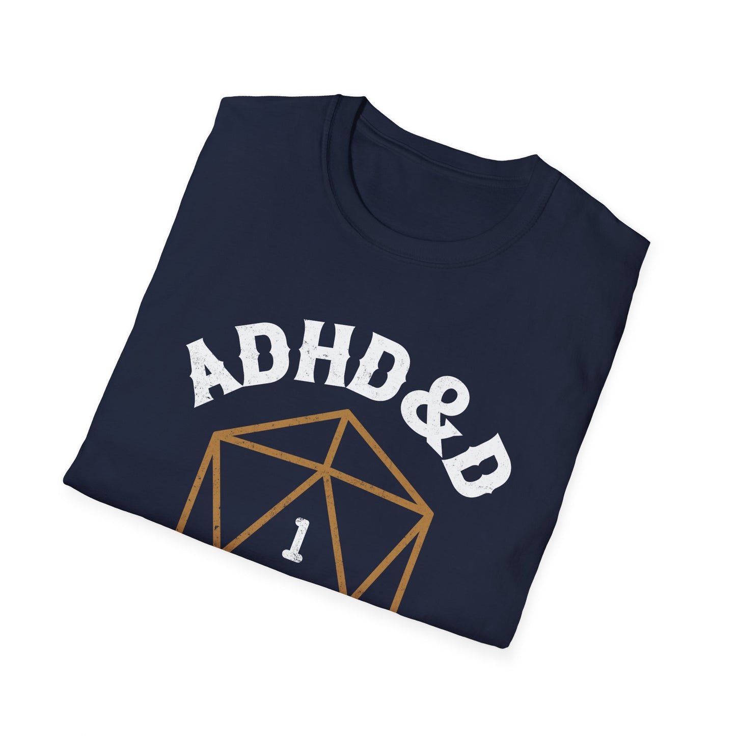 ADHD&D "Roll for Concentration" T-Shirt – Funny Gamer ADHD Awareness Tee