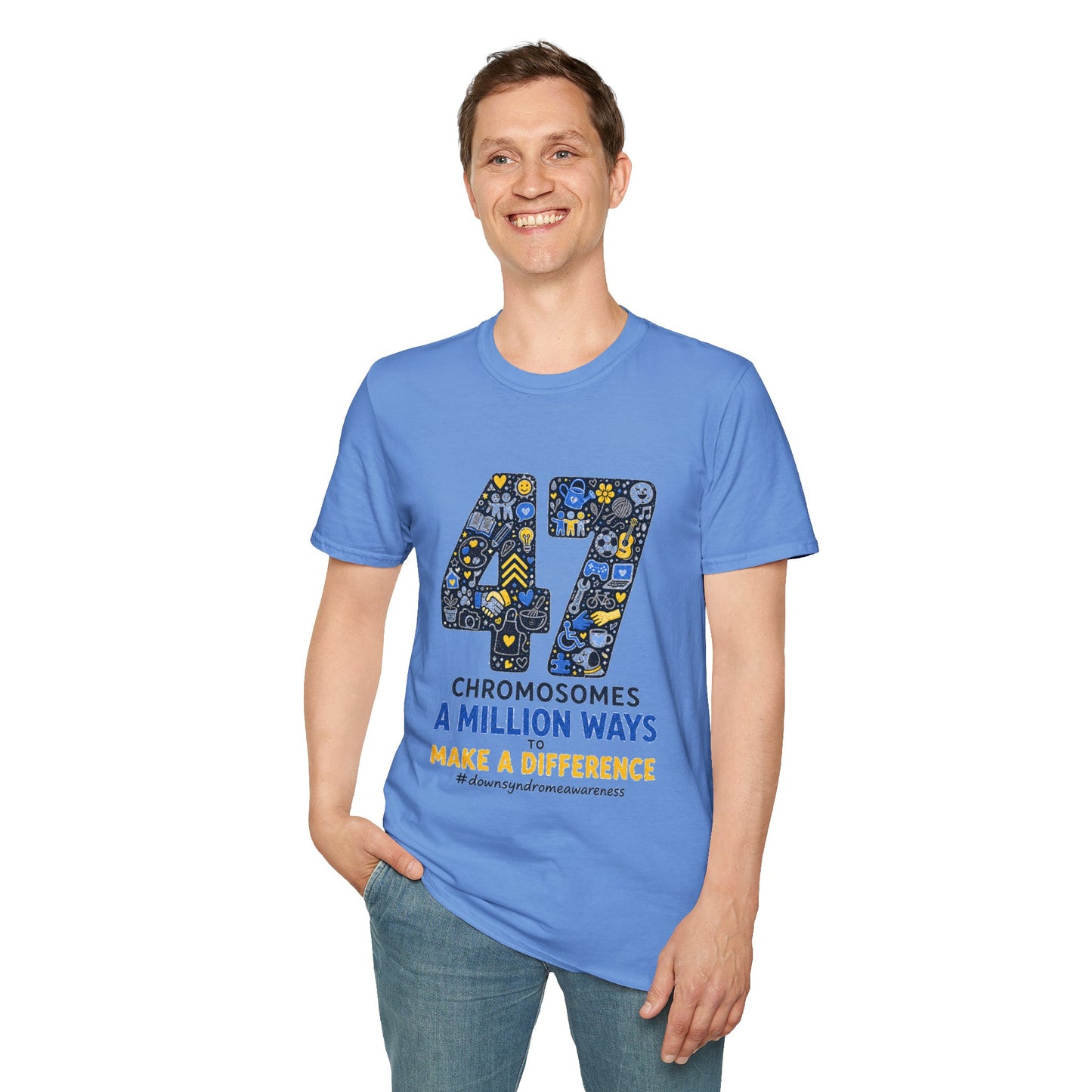 Down Syndrome Awareness Shirt – 47 Chromosomes, A Million Ways Tee