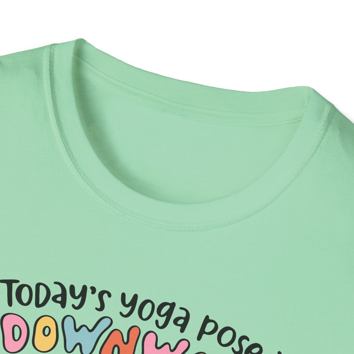 Funny Possum T-Shirt — "Today's Yoga Pose is Downward Spiral"