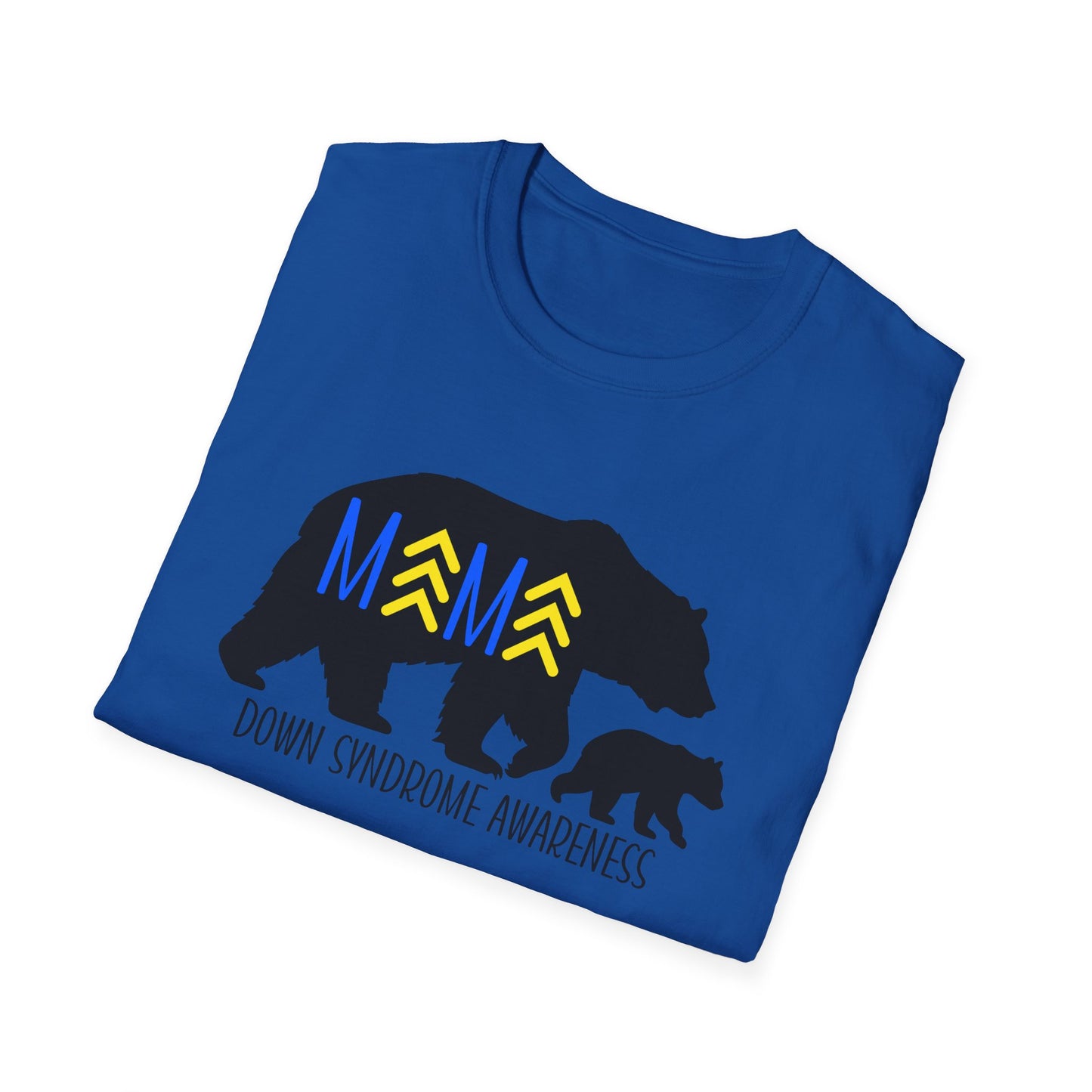 Down Syndrome Mama Bear - Unisex Softstyle T-Shirt