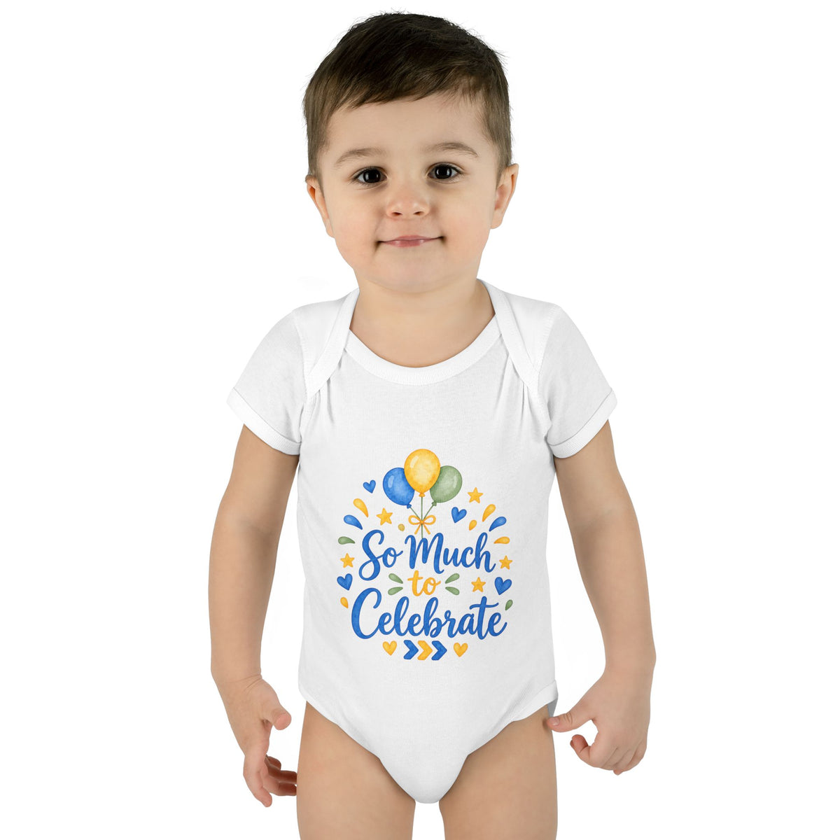 So Much to Celebrate – Down Syndrome Baby Bodysuit | Trisomy 21 New Baby Gift