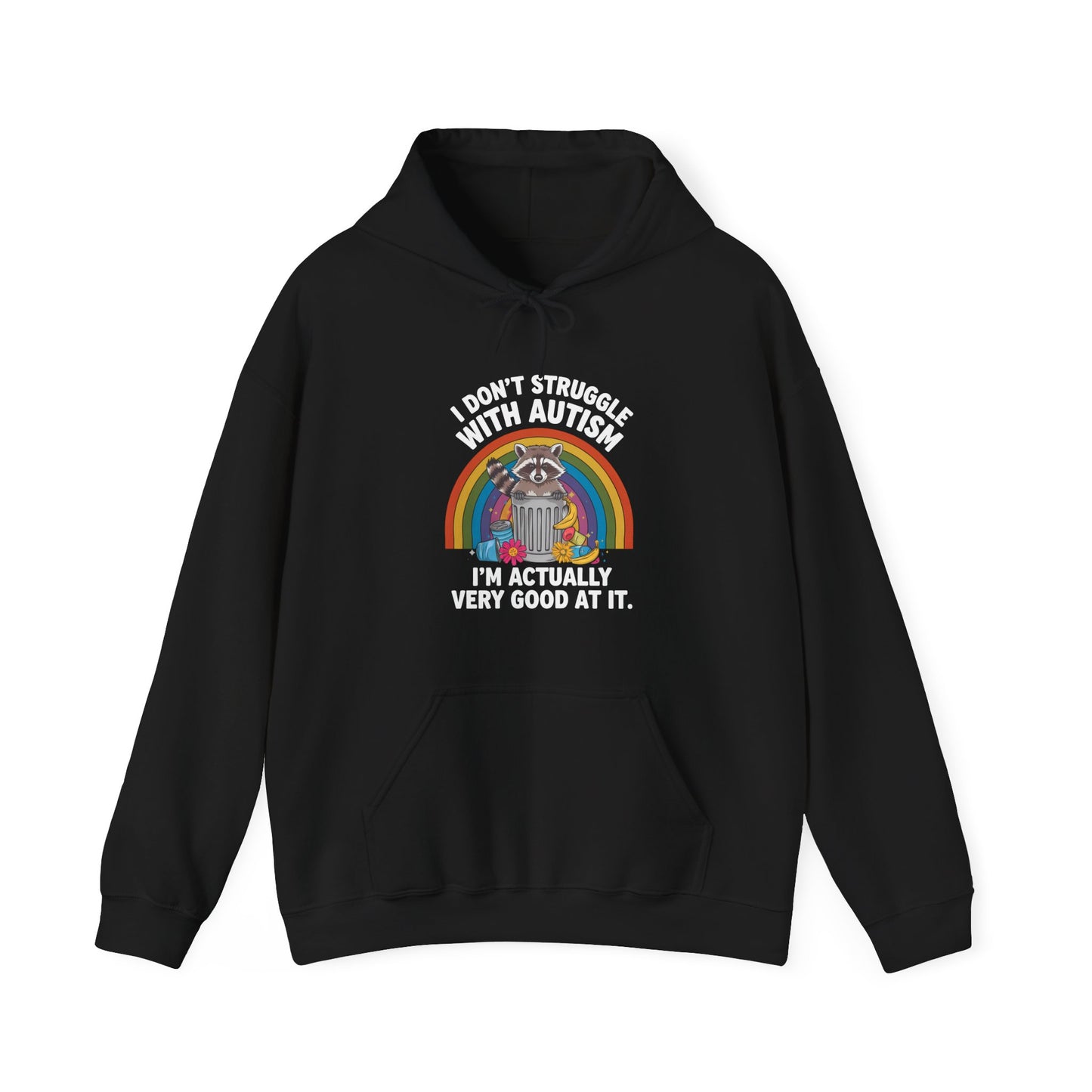 I Don't Struggle with Autism - Unisex Heavy Blend™ Hooded Sweatshirt