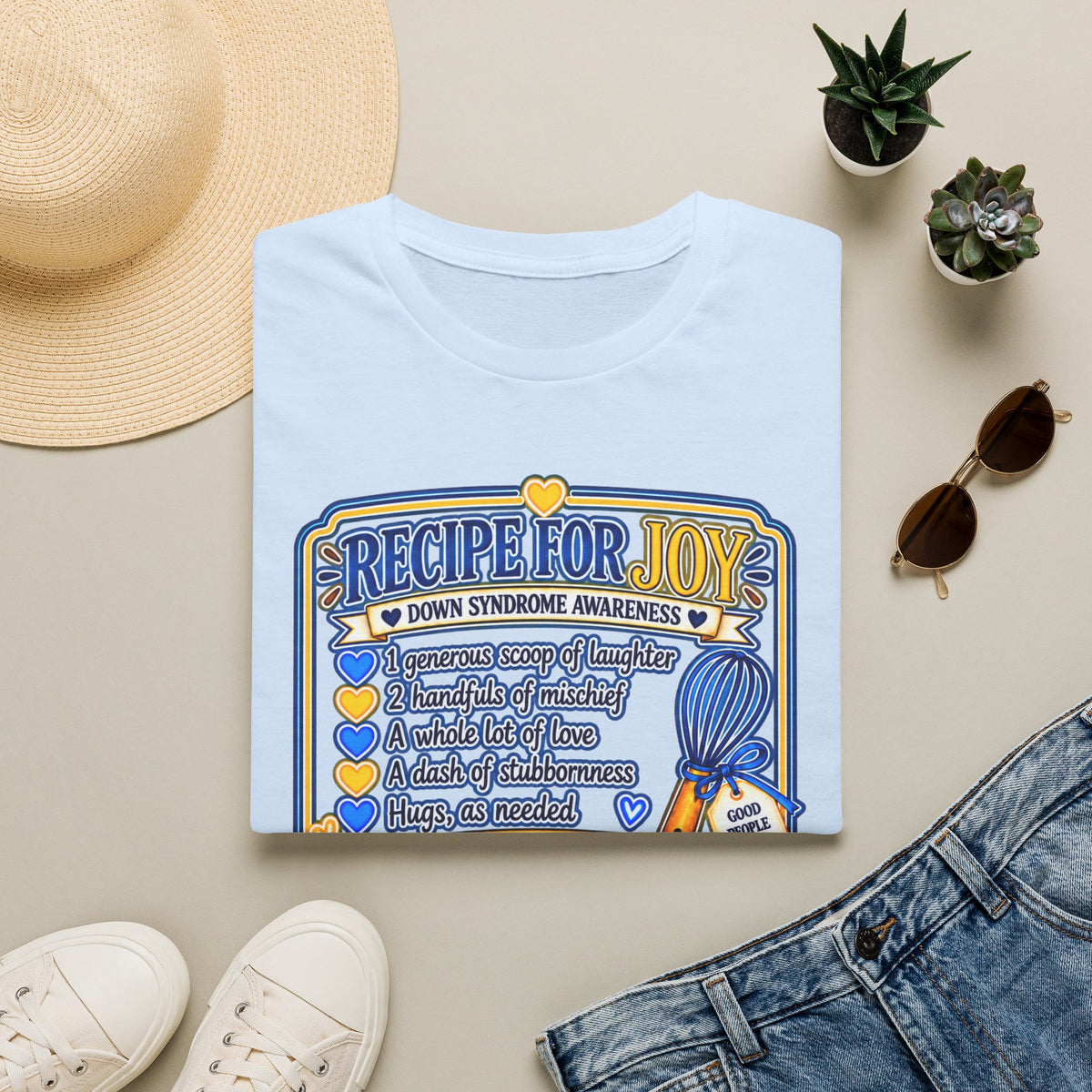 Recipe for Joy Down Syndrome Awareness Shirt
