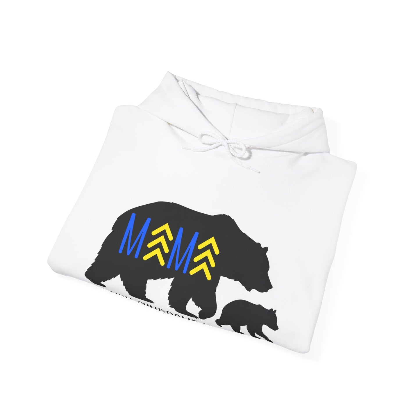Down Syndrome Mama Bear - Unisex Heavy Blend™ Hooded Sweatshirt