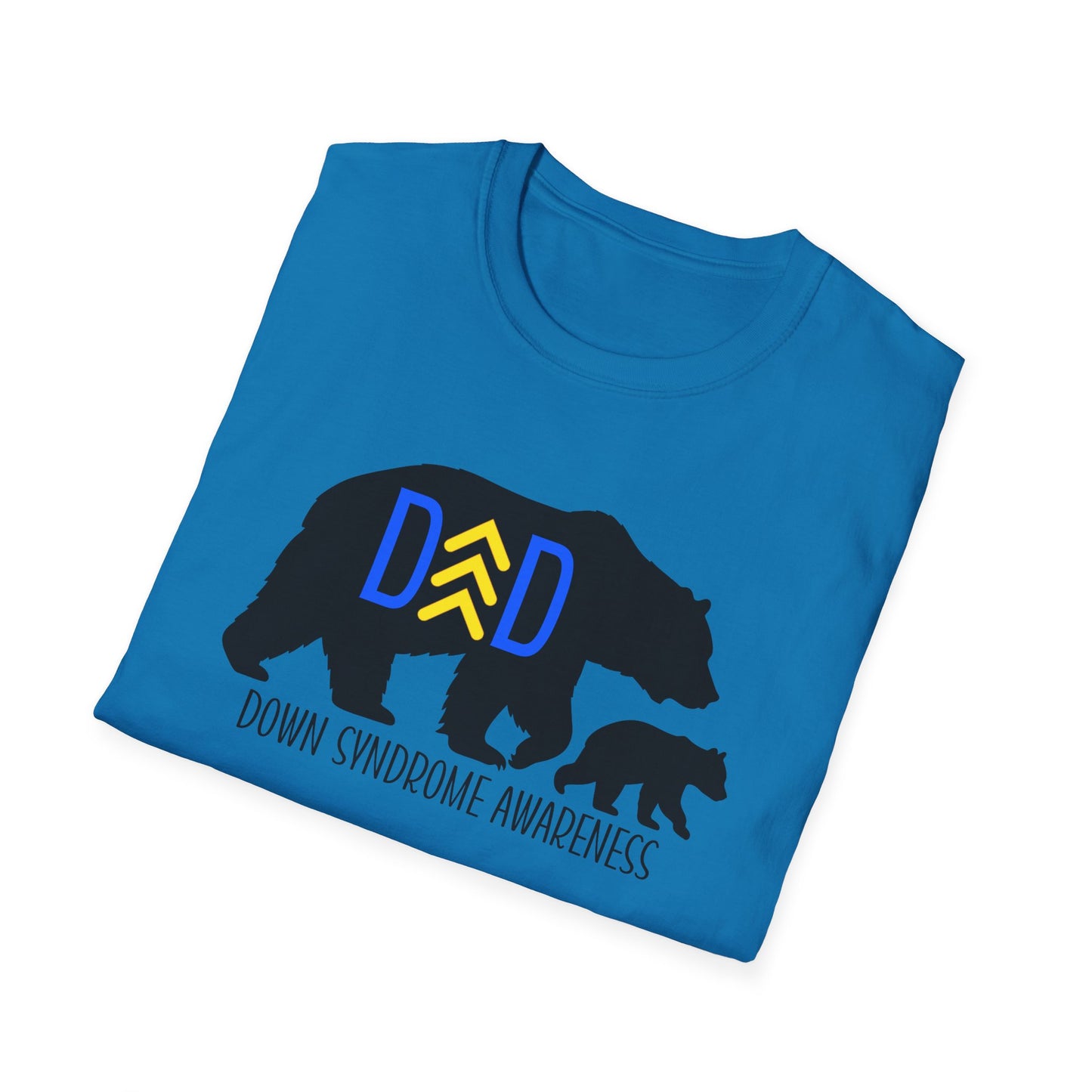 Down Syndrome Dad Bear – Unisex Softstyle T-Shirt