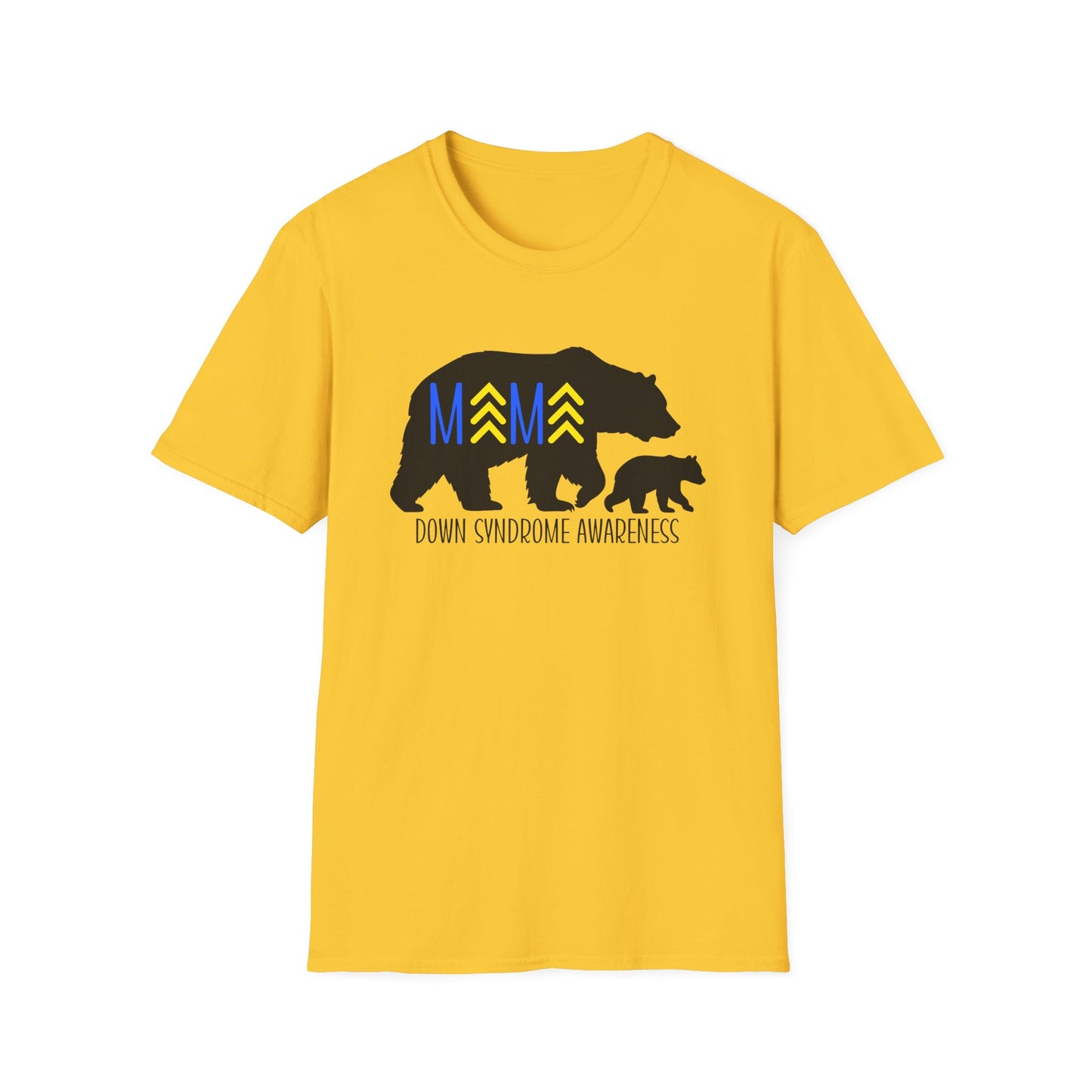 Down Syndrome Mama Bear - Unisex Softstyle T-Shirt