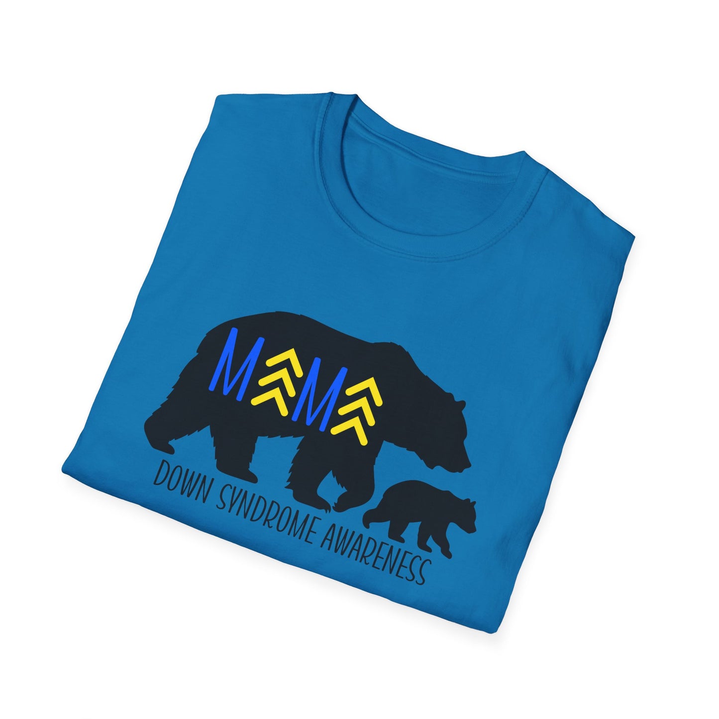 Down Syndrome Mama Bear - Unisex Softstyle T-Shirt
