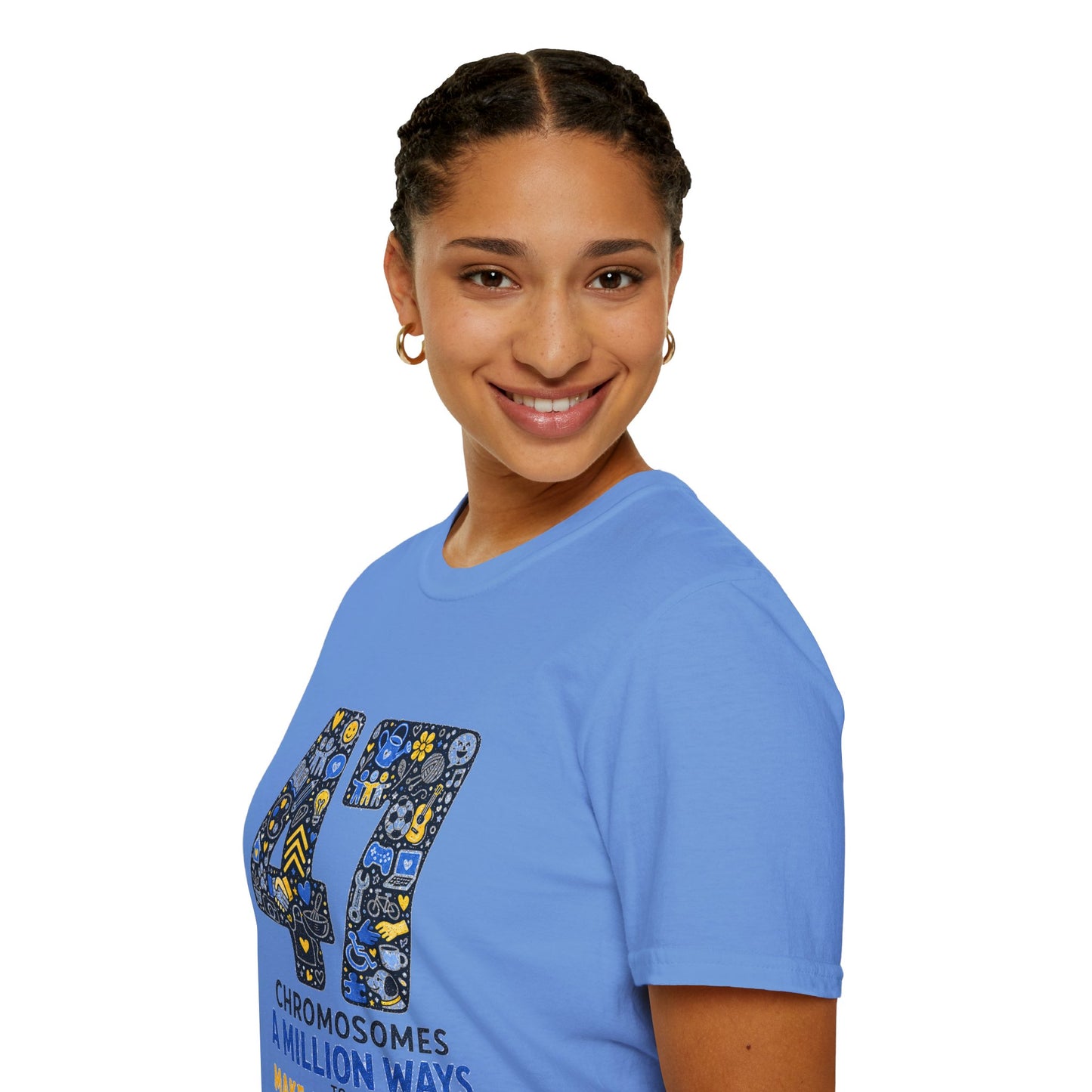 Down Syndrome Awareness Shirt – 47 Chromosomes, A Million Ways Tee