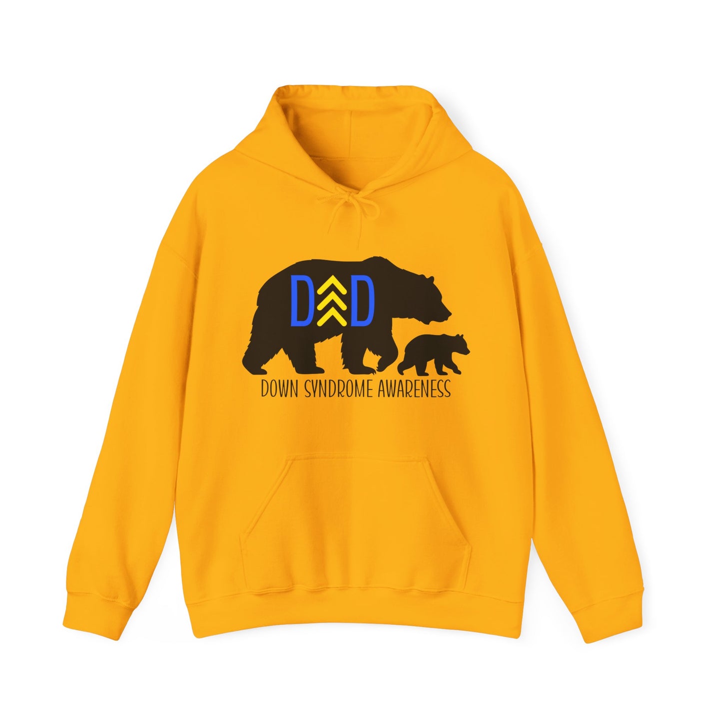 Down Syndrome Dad Bear - Unisex Heavy Blend™ Hooded Sweatshirt