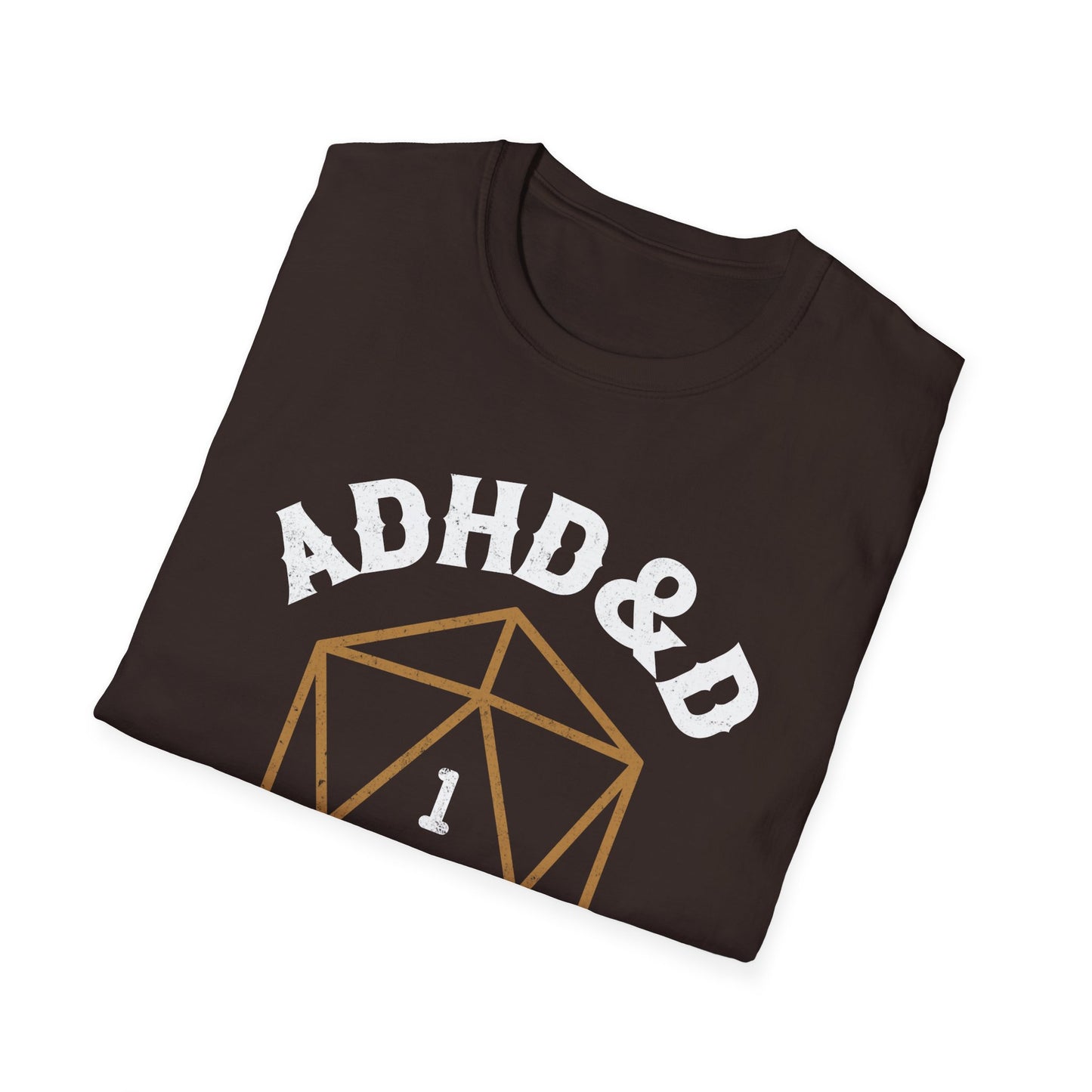 ADHD&D "Roll for Concentration" T-Shirt – Funny Gamer ADHD Awareness Tee