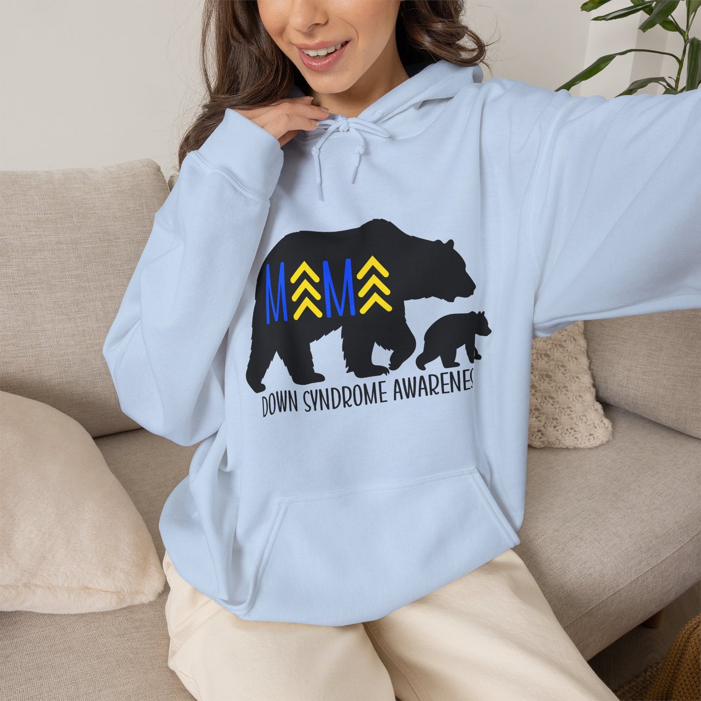 Mama Bear and Baby - Down Syndrome Awareness Hoodie