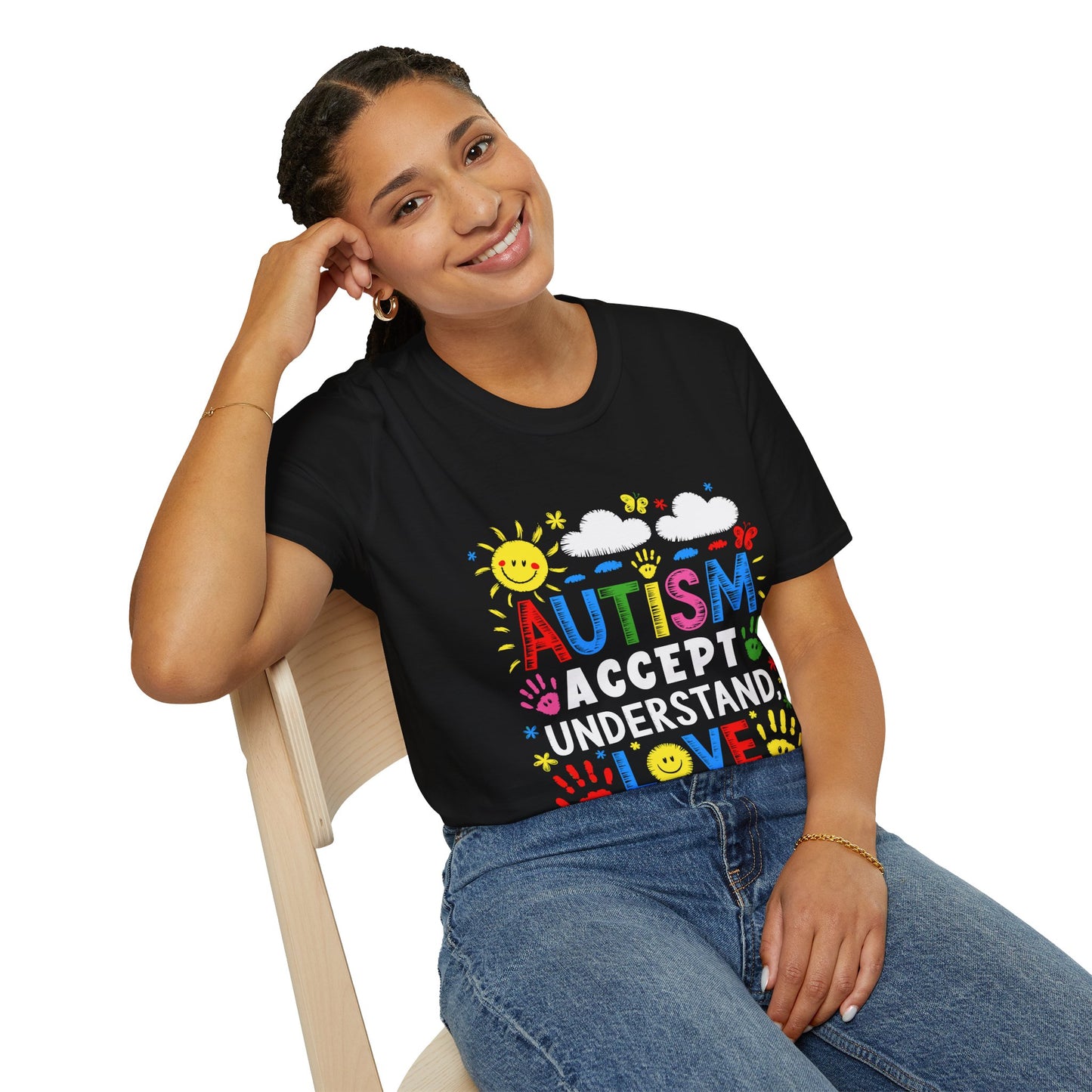 Autism: Accept, Understand, Love - Unisex Softstyle T-Shirt