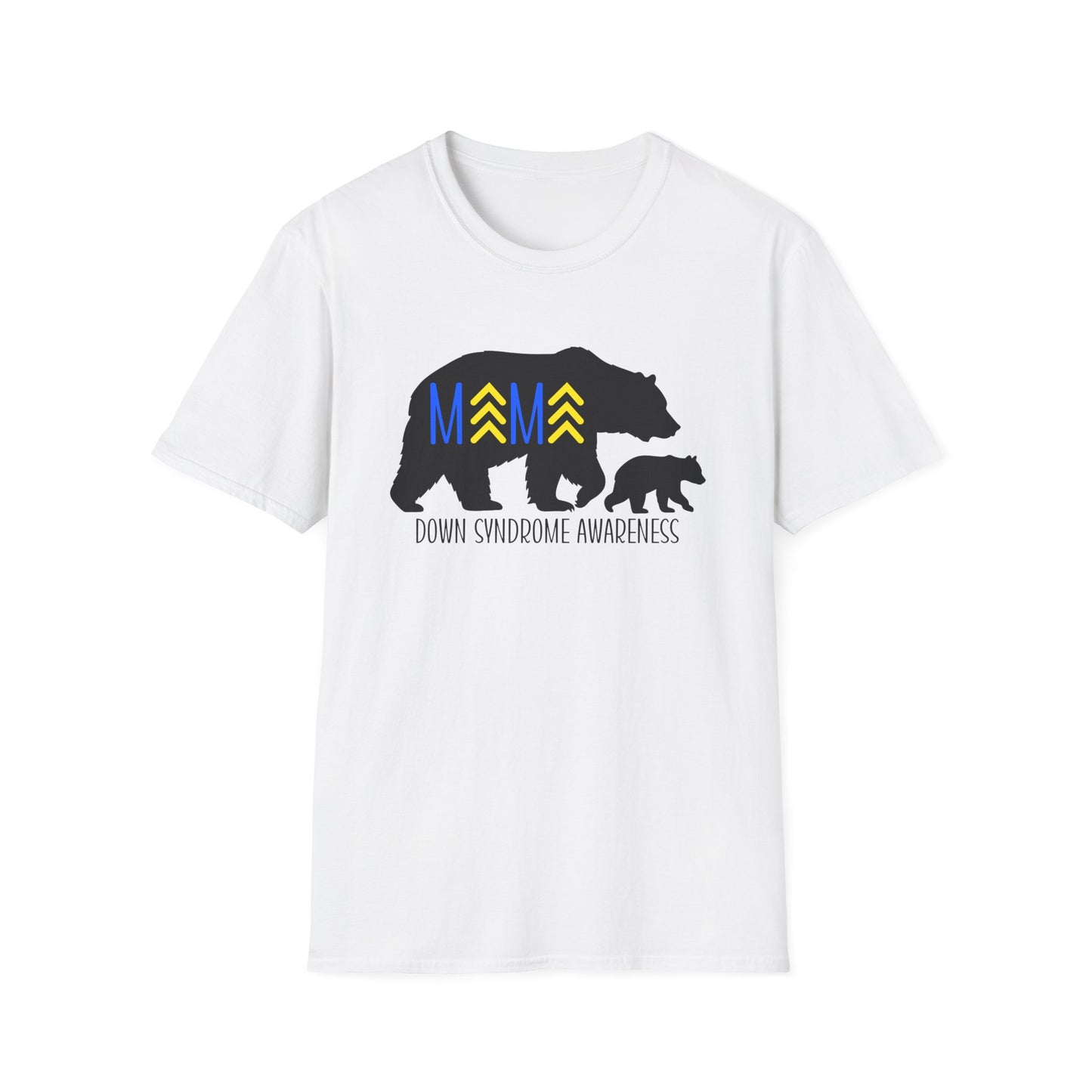 Down Syndrome Mama Bear - Unisex Softstyle T-Shirt