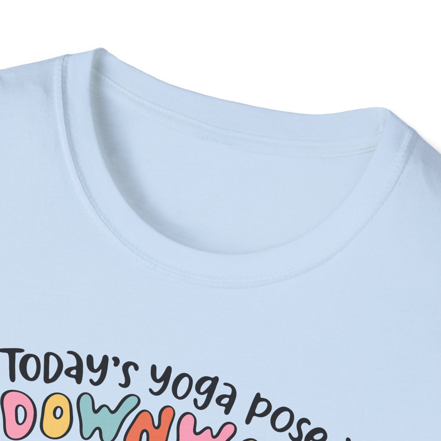 Funny Possum T-Shirt — "Today's Yoga Pose is Downward Spiral"