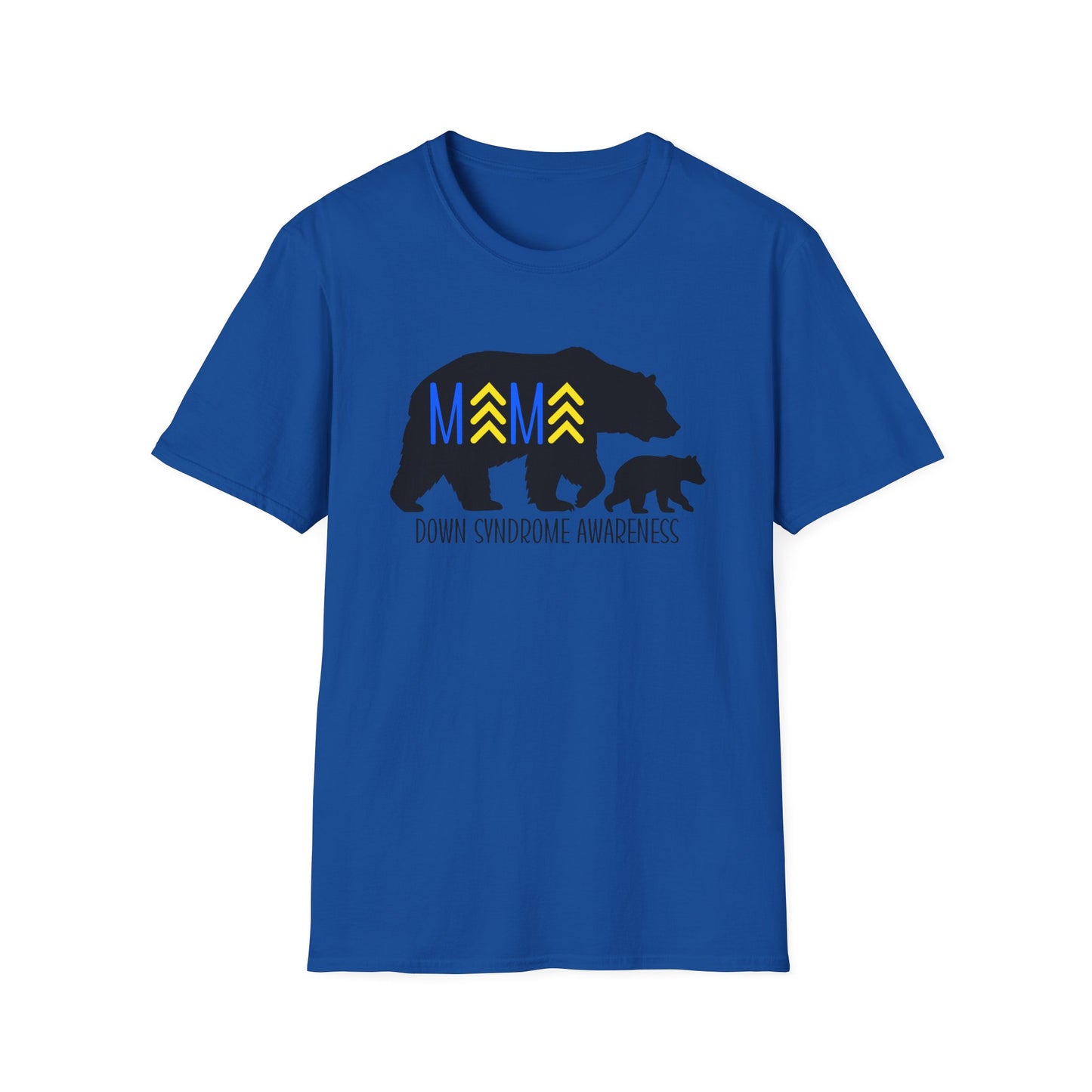 Down Syndrome Mama Bear - Unisex Softstyle T-Shirt