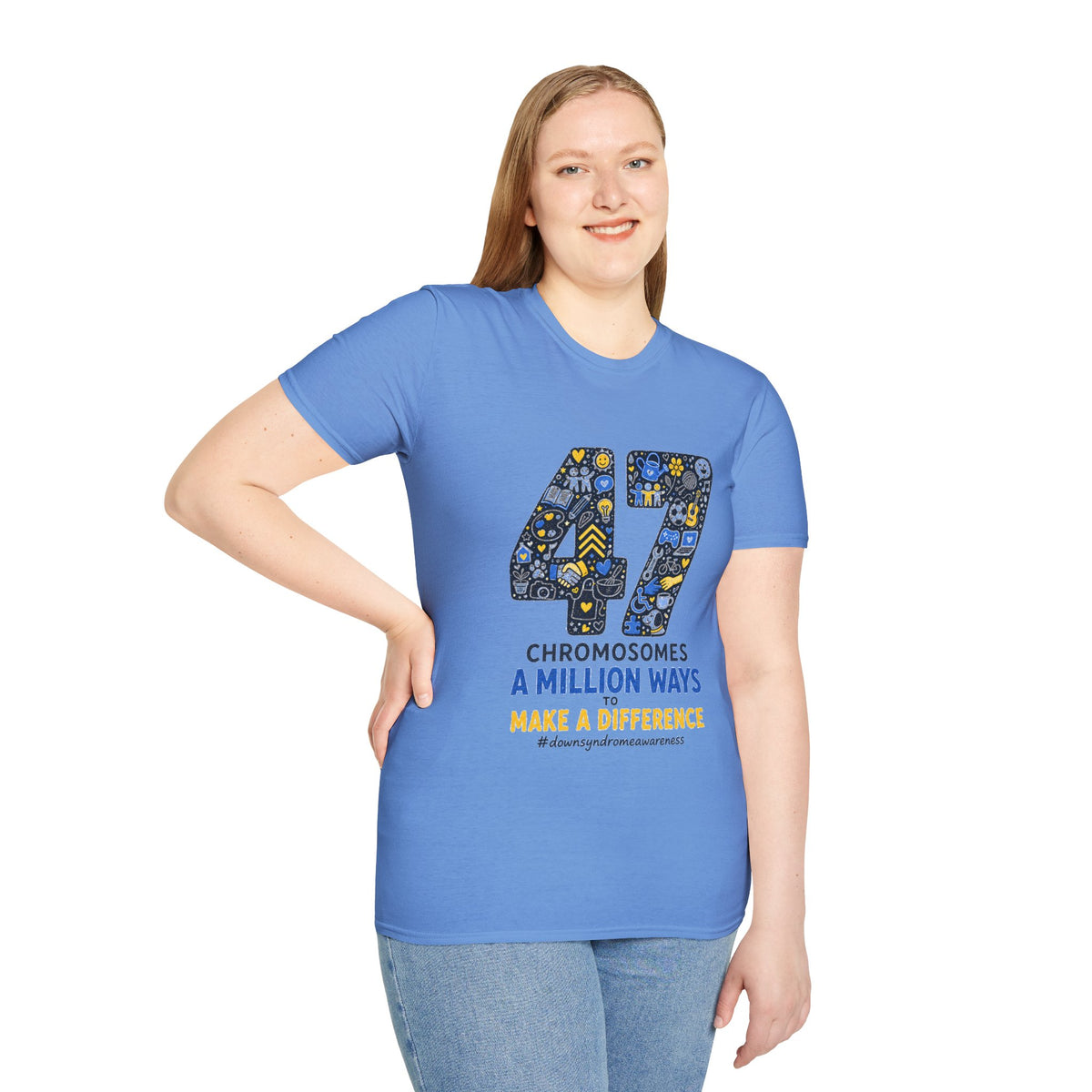 Down Syndrome Awareness Shirt – 47 Chromosomes, A Million Ways Tee