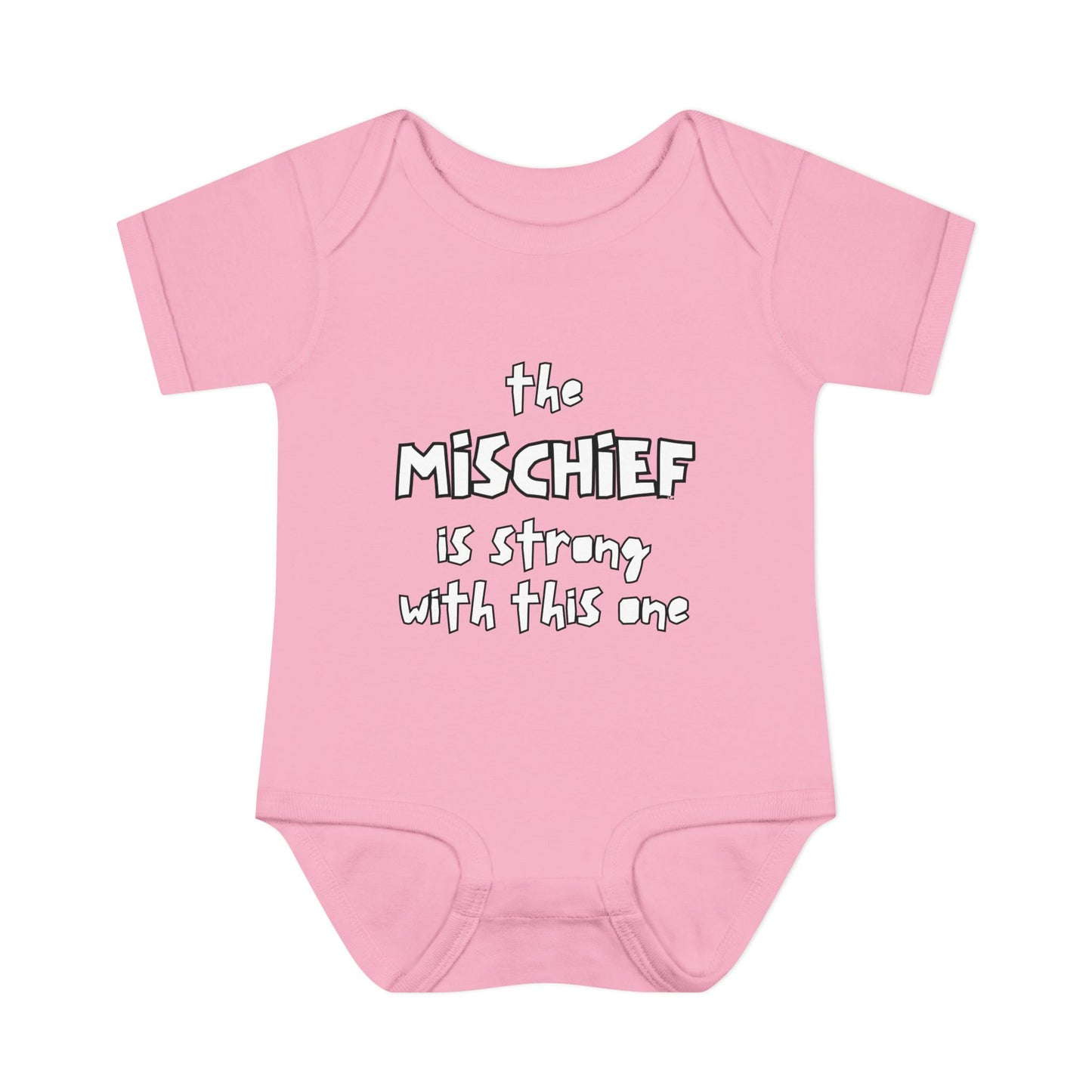 "The Mischief Is Strong With This One" – Funny Baby Bodysuit
